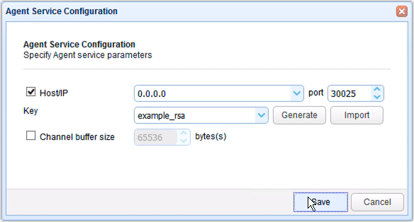 agent service parameters